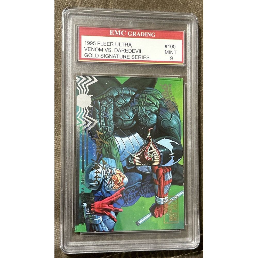 VENOM FLOWS FLEER ULTRA SPIDER-MAN CARD‎ #100 SASSO ART DAREDEVIL